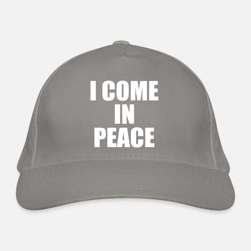 i come in peace i'm peace Organic Baseball Cap