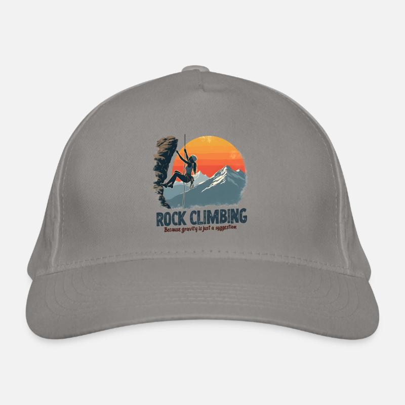 Climbing - Because Gravity Is Just a Suggestion Organic Baseball Cap