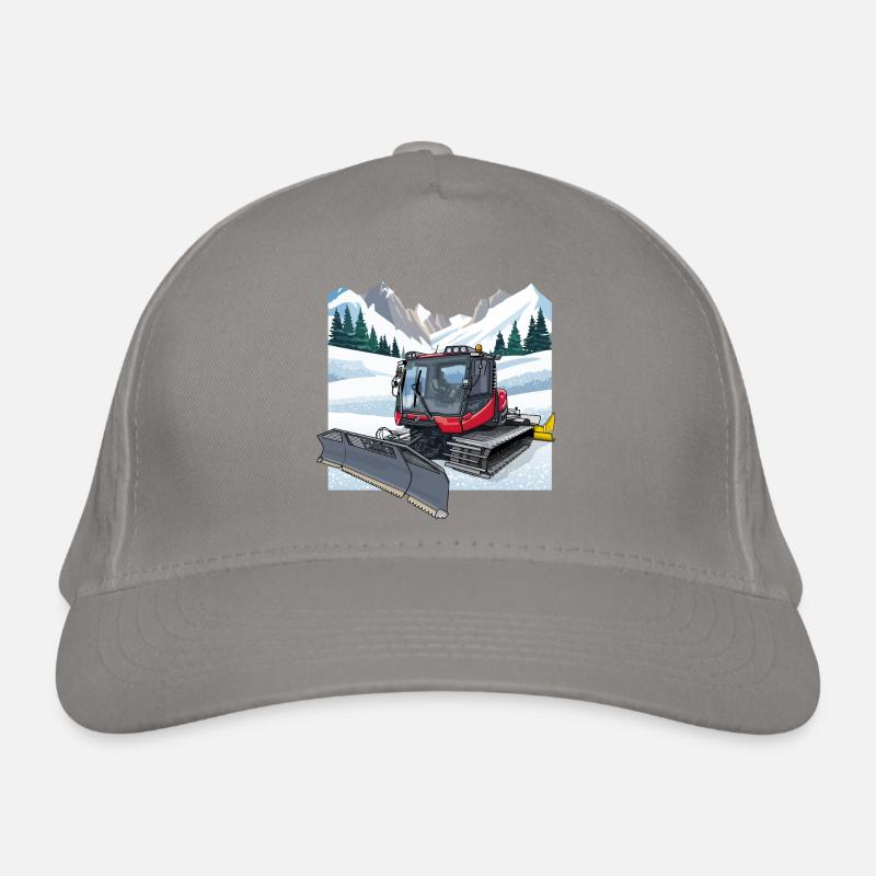 Déneigement de la dameuse Casquette classique bio