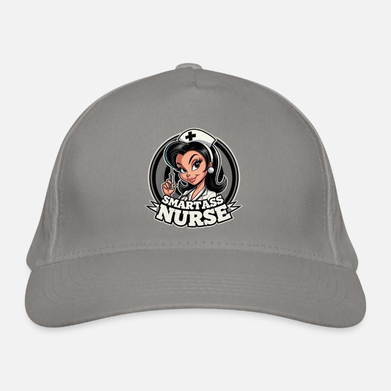Smartass Nurse Funny Gift Organic Baseball Cap