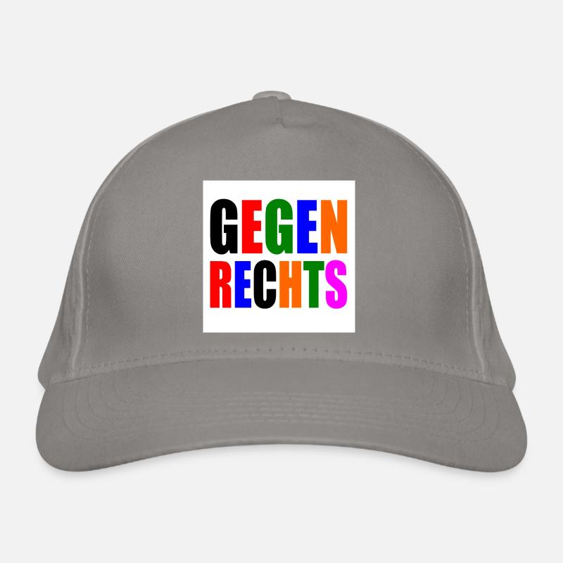 Gegen rechts Bio-Baseballkappe