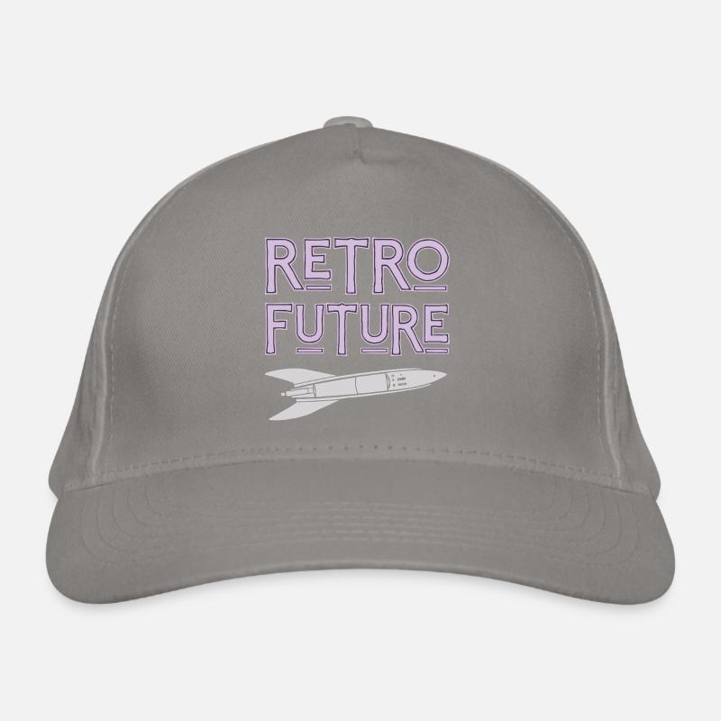 Retro Future Rocket Nostalgia Organic Baseball Cap