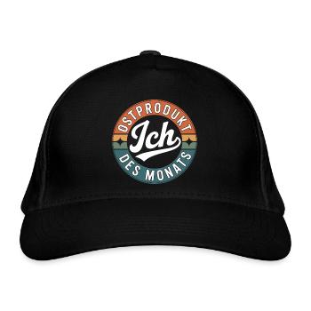 Ostalgie DDR Ostdeutsche Ostdeutscher Geschenkidee - Bio-Baseballkappe - Schwarz - Vorne
