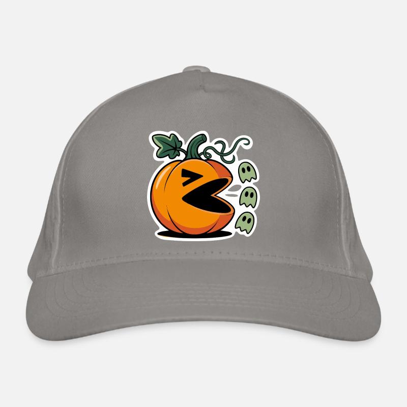 Conception de jeu de citrouille d’Halloween Casquette classique bio