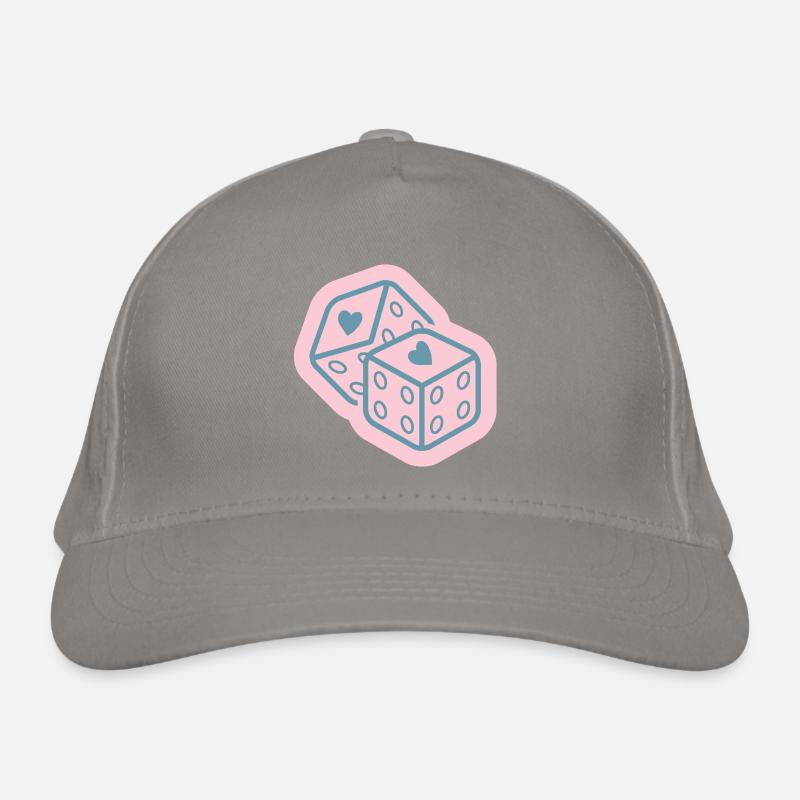 Cube de cœur en rose pastel Casquette classique bio