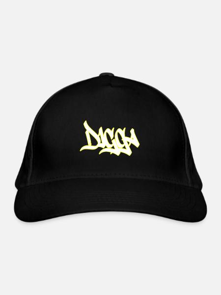 Digga - Bio-Baseballkappe - Schwarz - Vorne