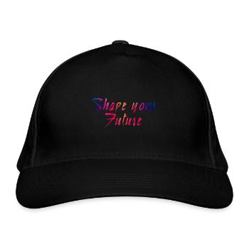 Shape your Future - Du entscheidest! - Bio-Baseballkappe - Schwarz - Vorne