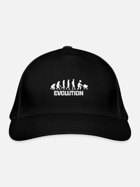 evolution ouvrier - Casquette classique bio - noir - Devant