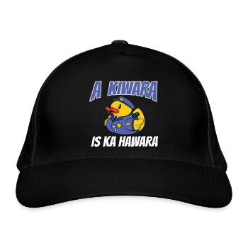 Kiwara is ka Hawara / Auto Tuning Spruch für Tuner - Bio-Baseballkappe - Schwarz - Vorne