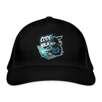 Code Ninja Programmer Software Developer - Organic Baseball Cap - black - Front