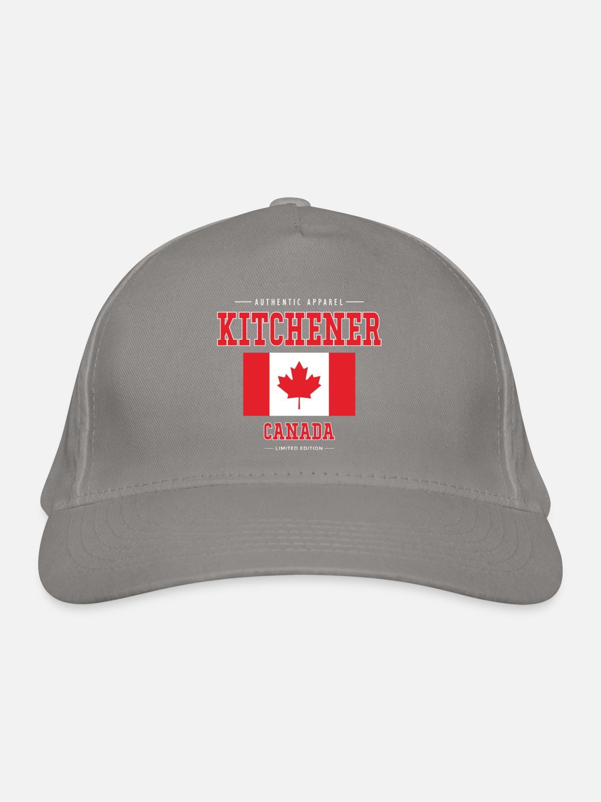 Kitchener - Bio-Baseballkappe - Hellgrau - Vorne