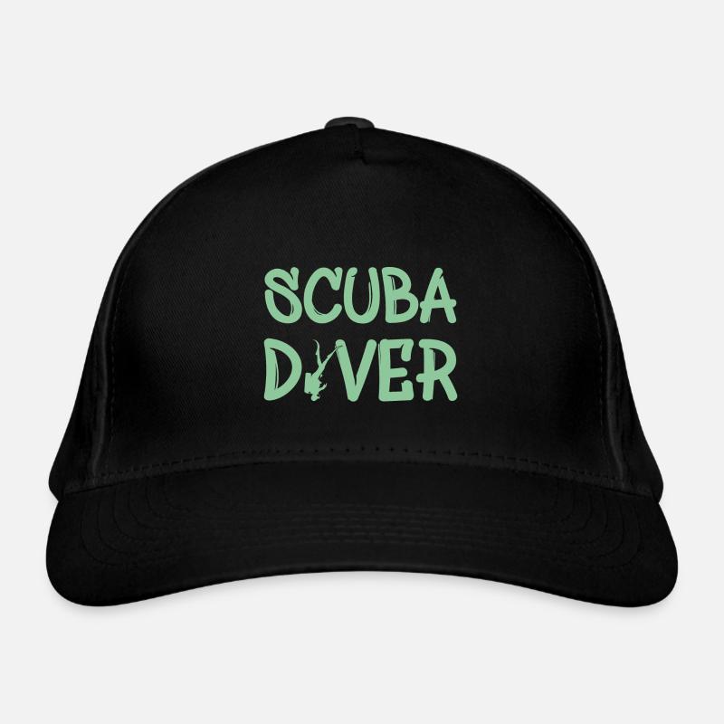 scuba diver Bio-Baseballkappe