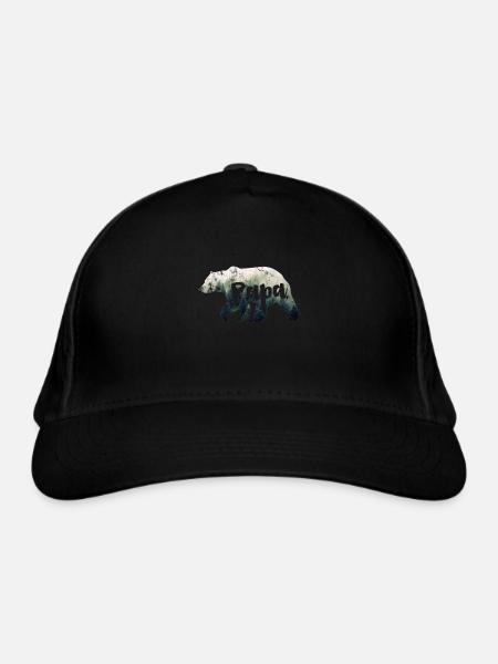 Papa Bär - Bio-Baseballkappe - Schwarz