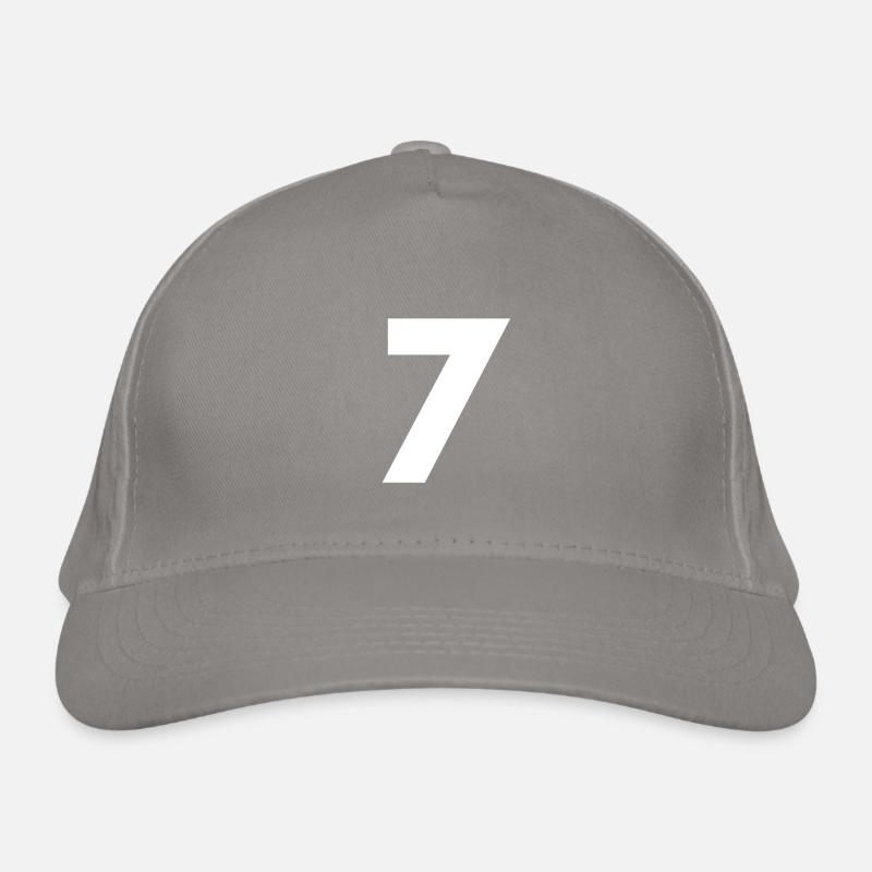 Numéro 7, numéro 7, 7, sept, numéro sept, sept, Casquette classique bio