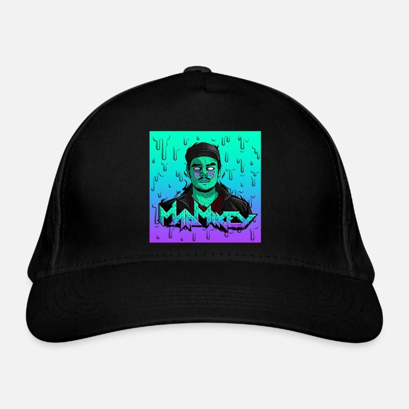 MadMikey Grime Art Sticky Green Organic Baseball Cap