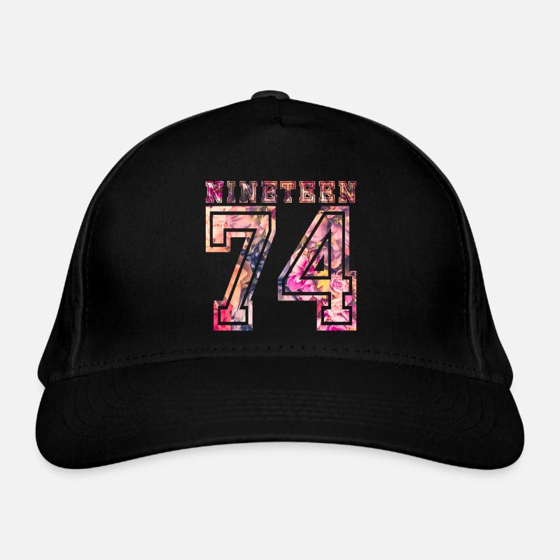 NINETEEN 1974 B Organic Baseball Cap