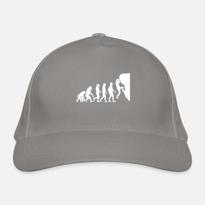 Klettern evolution bouldern geschenk bergsteigen Bio-Baseballkappe