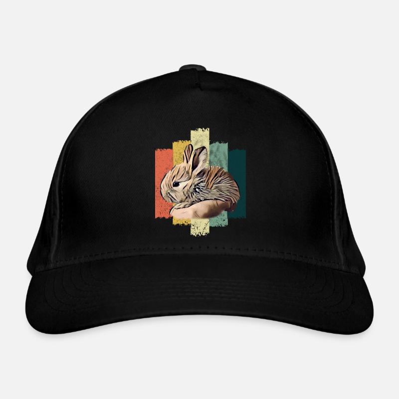 Rabbit Rabbit Gift Idea - Organic Baseball Cap - black
