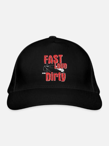 Auto Motor Geschenkidee - Bio-Baseballkappe - Schwarz