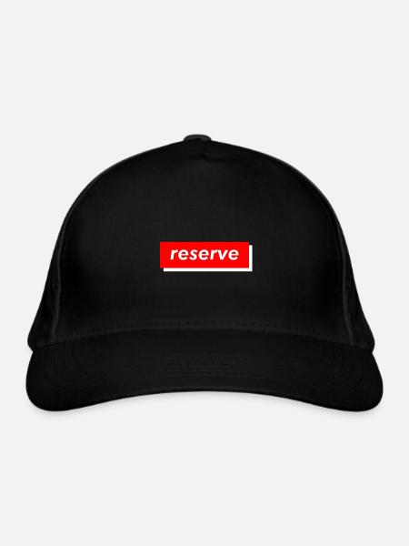 reserve - Bio-Baseballkappe - Schwarz