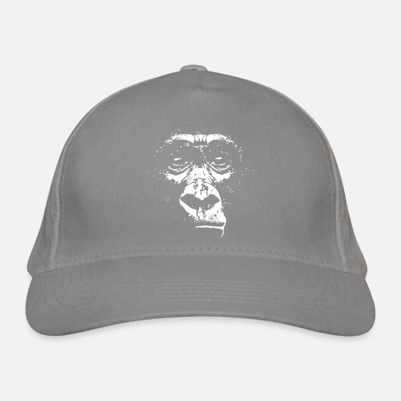 Gorilla Face Gorilla Kopf Gesicht Bio-Baseballkappe
