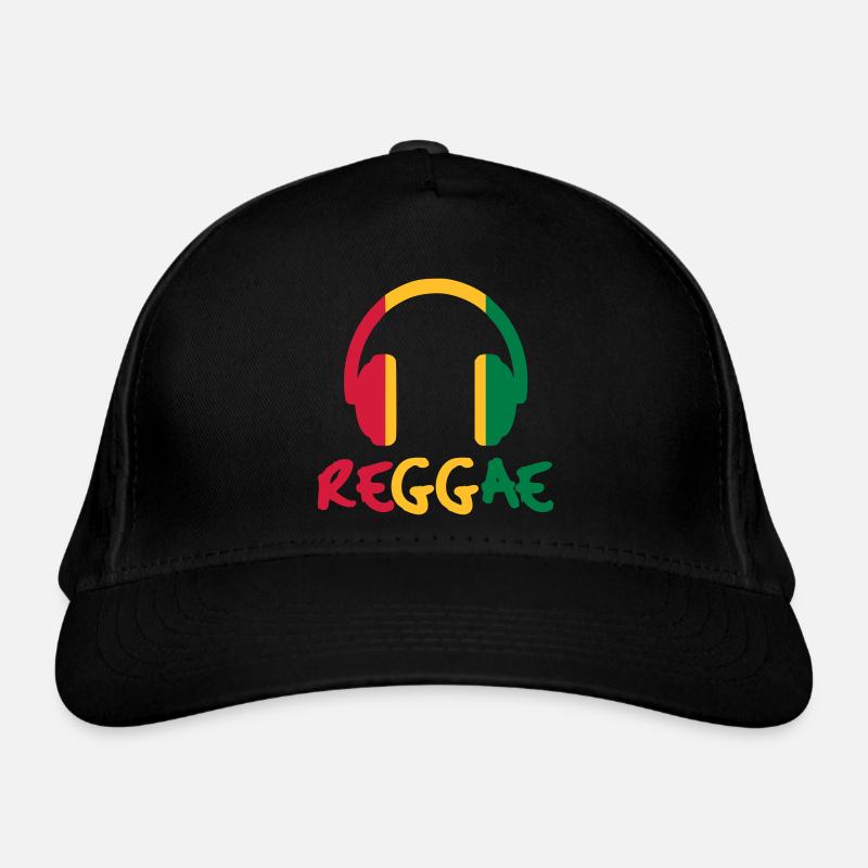 Reggae - Bio-Baseballkappe - Schwarz
