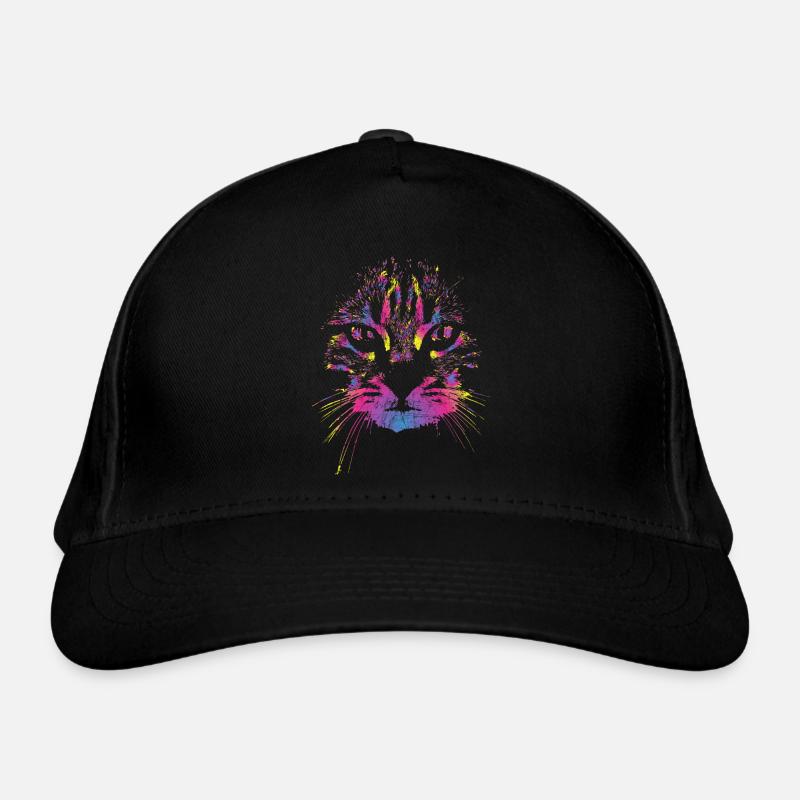 Cat colorful Organic Baseball Cap