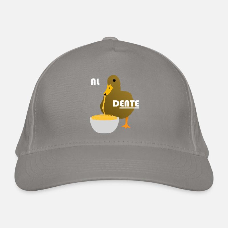 Duck funny pasta spaghetti Organic Baseball Cap
