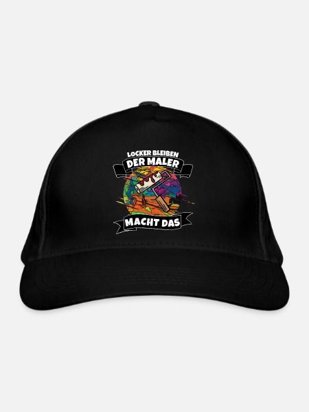 Maler - Bio-Baseballkappe - Schwarz