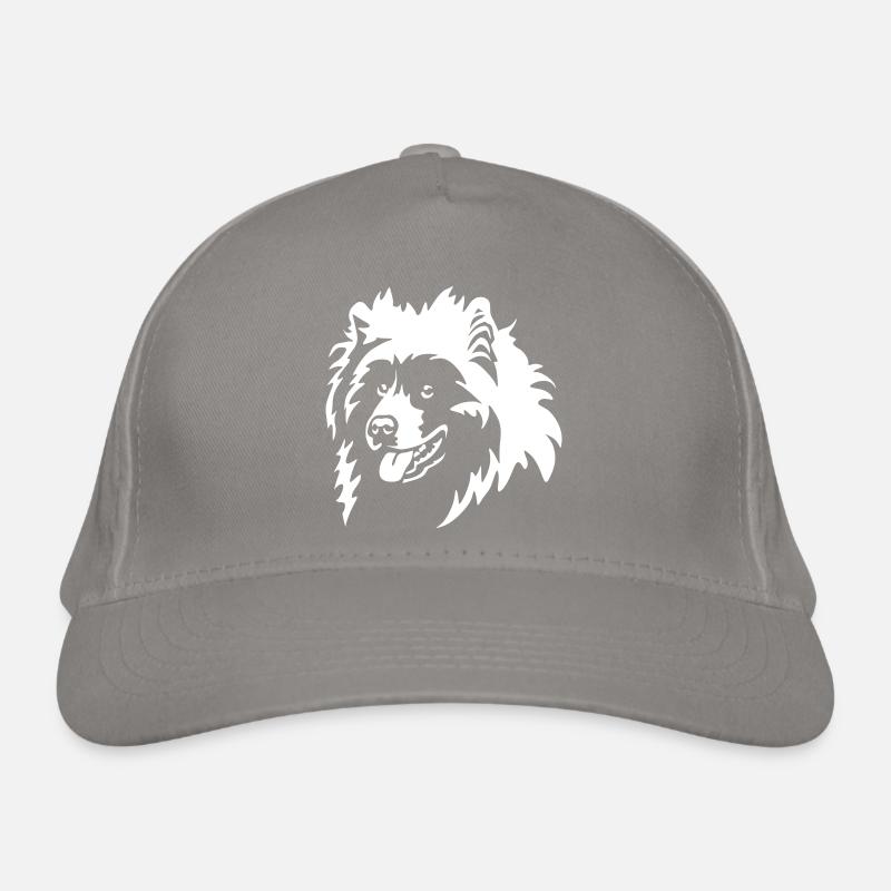 Samojede Kopf "Black Edition" Bio-Baseballkappe