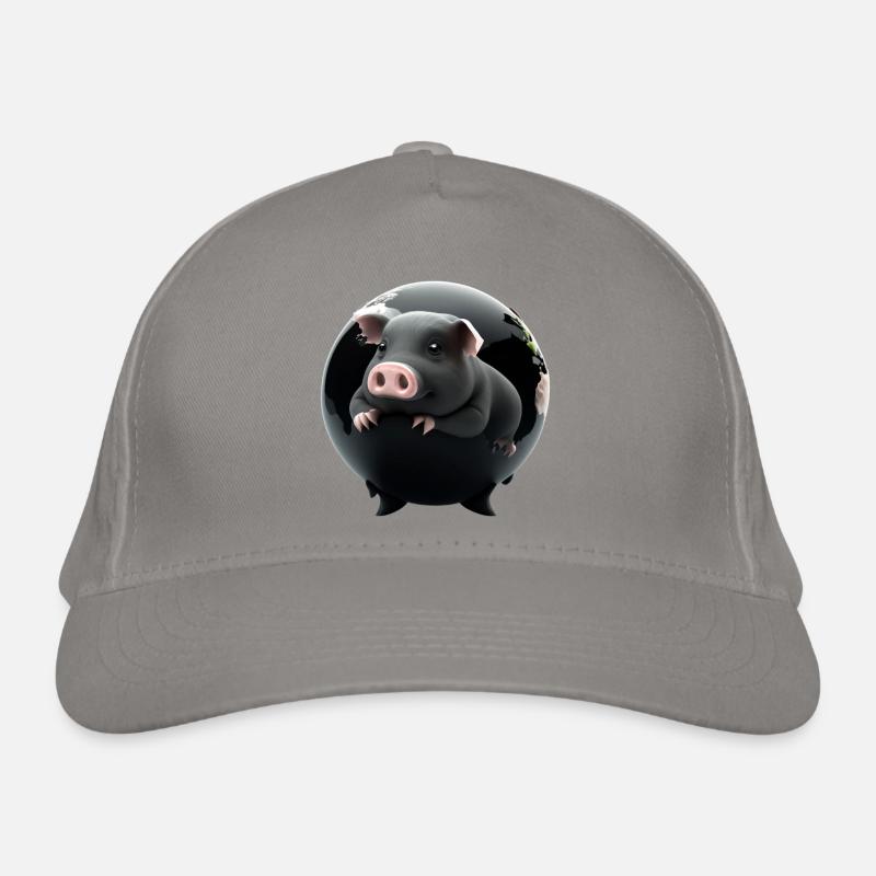 Pig into the globe Casquette classique bio