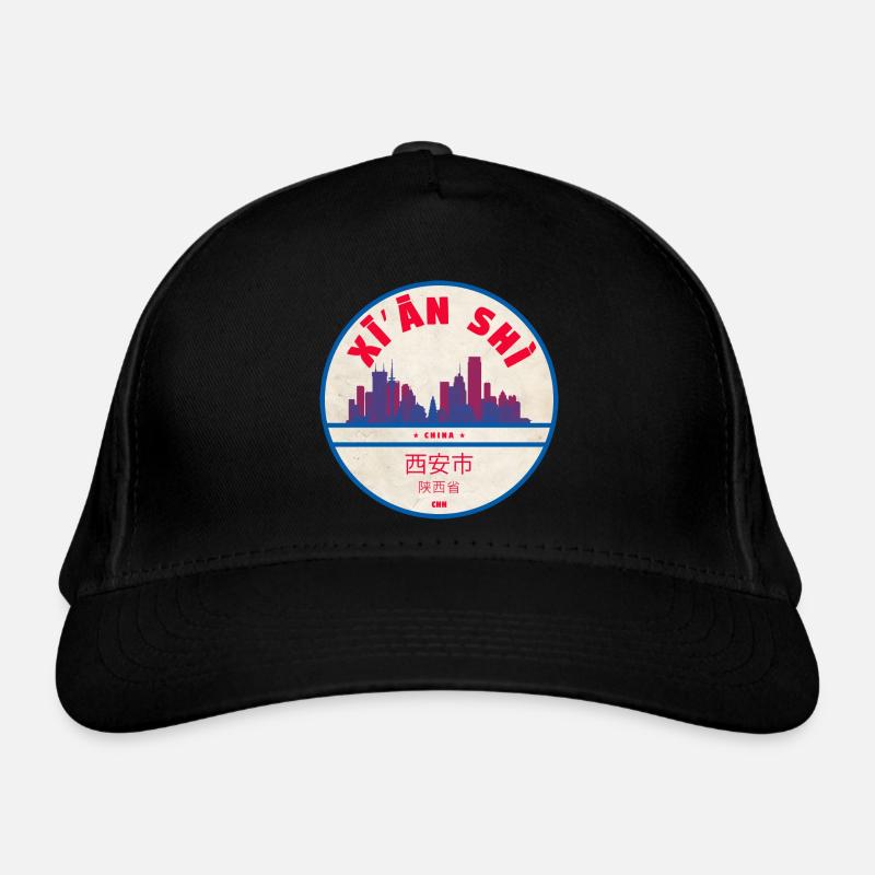Xi’an Skyline Abzeichen Bio-Baseballkappe