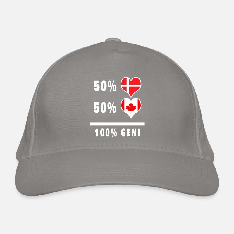 Drapeau 100% génie du Canada et du Danemark Casquette classique bio