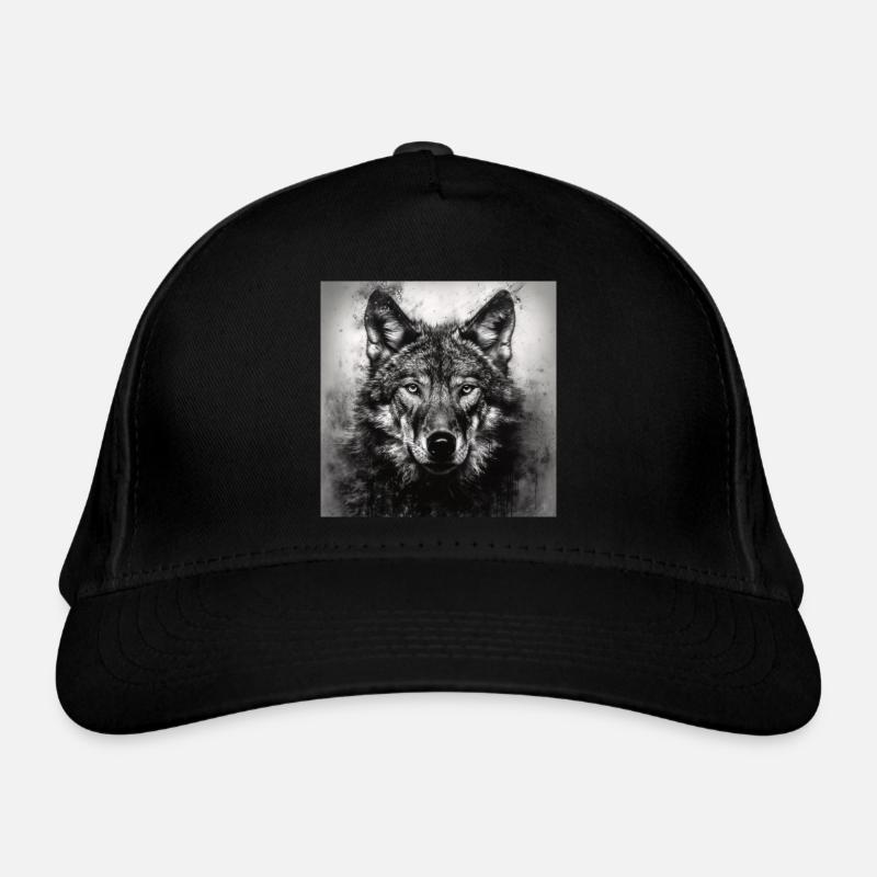 WOLF WOLF WILD ANIMAL Organic Baseball Cap
