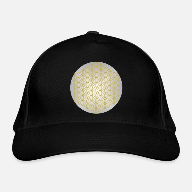 Fleur de Vie Or - 5ème Dimension - Mandala Casquette classique bio
