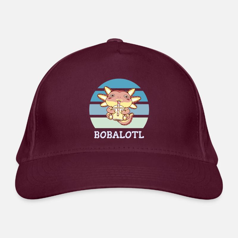 Boba Bubble Tea Axolotl Bobalotl Casquette classique bio