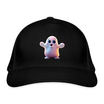Ghostly Hug - Organic Baseball Cap - black - Front