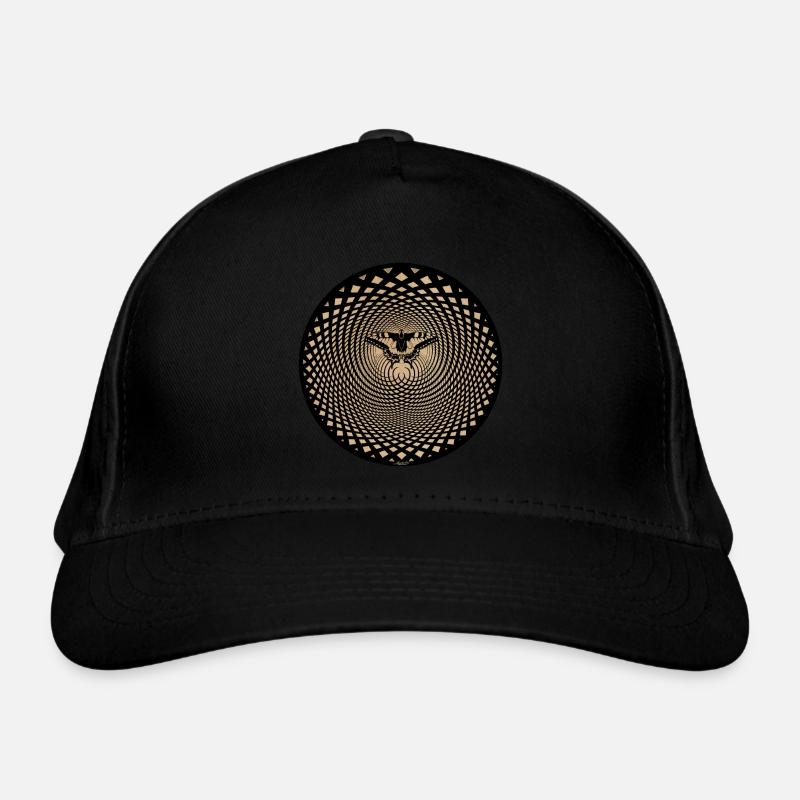 Illusion d’optique Papillon Effet Papillon - Casquette classique bio - noir