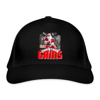 Noël gagne Gym - Casquette classique bio - noir - Devant