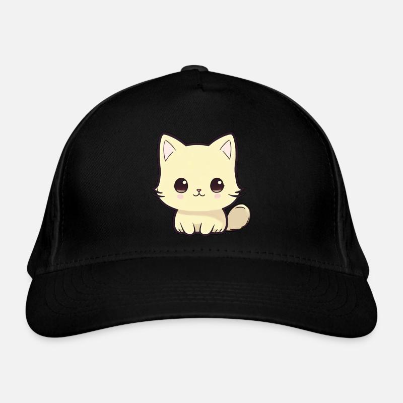 Chibi Cat Organic Baseball Cap