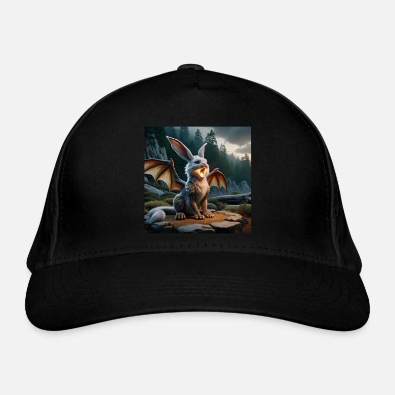 Fire Breathing Bunny Dragon #20 Organic Baseball Cap