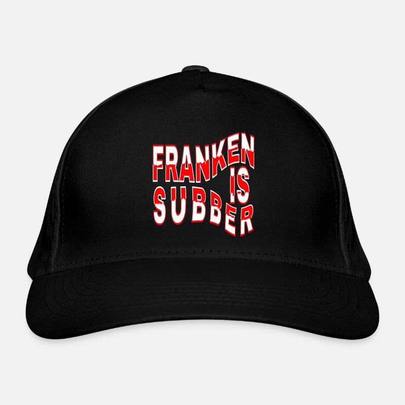 Franconia is Subber - Franconia is Super - fei schee - Organic Baseball Cap - black