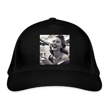 Vintage Glamour - Mountain Lake - Organic Baseball Cap - black - Front