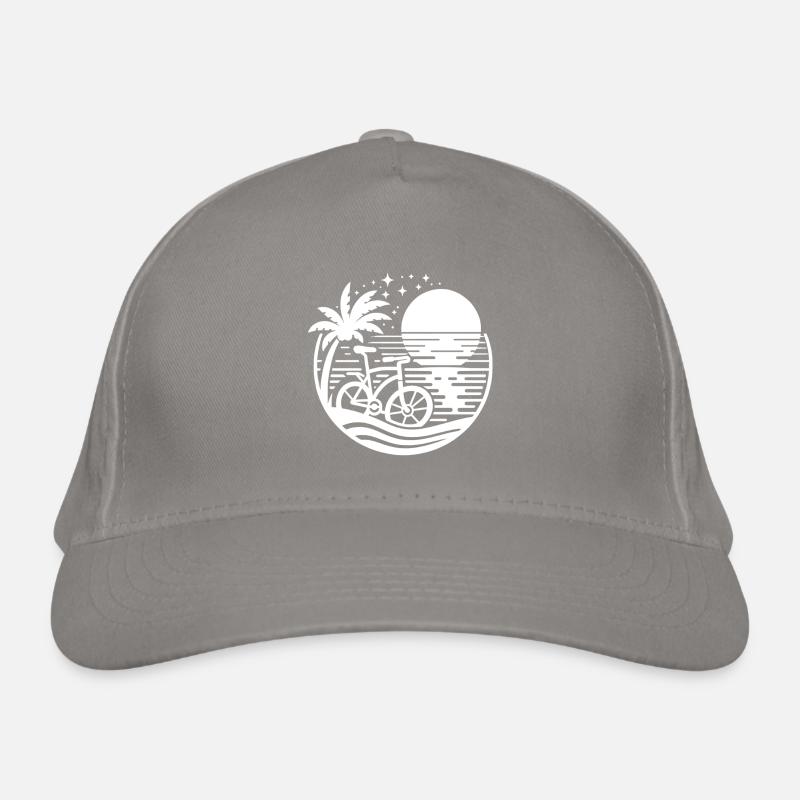 Bicycle on the beach Organic Baseball Cap