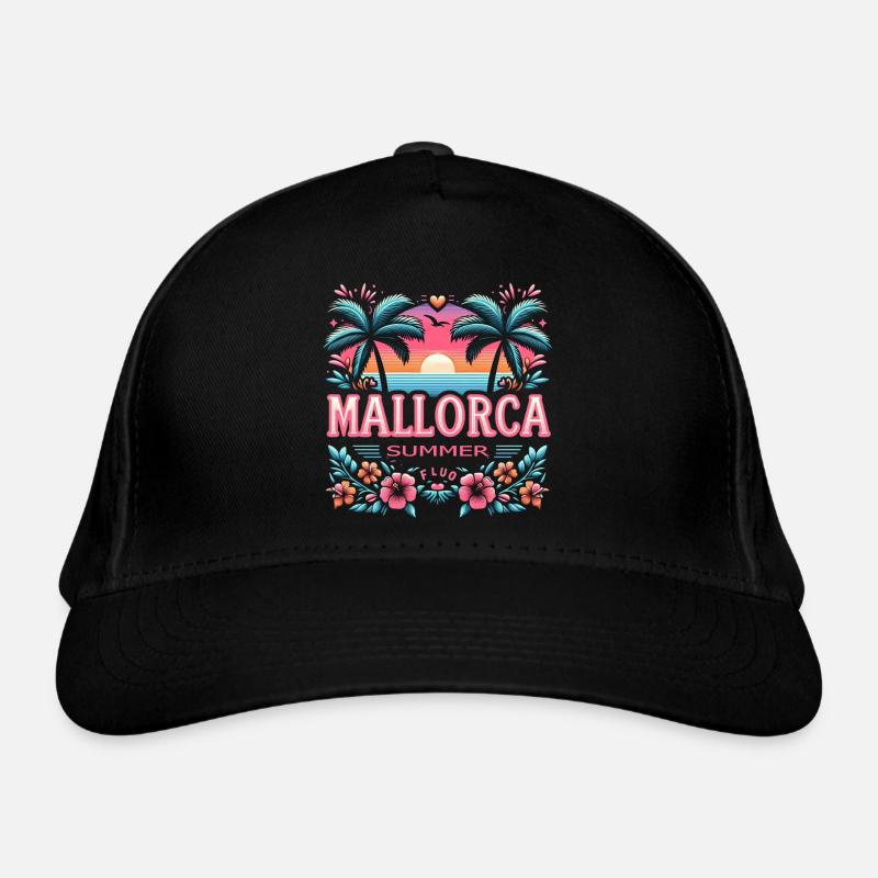 Mallorca - Bio-Baseballkappe - Schwarz