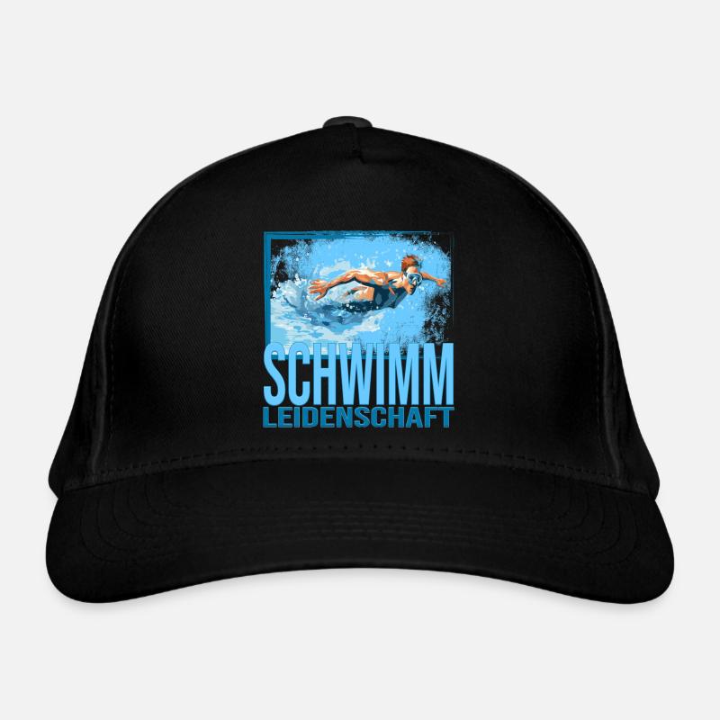 Schwimm Leidenschaft Bio-Baseballkappe