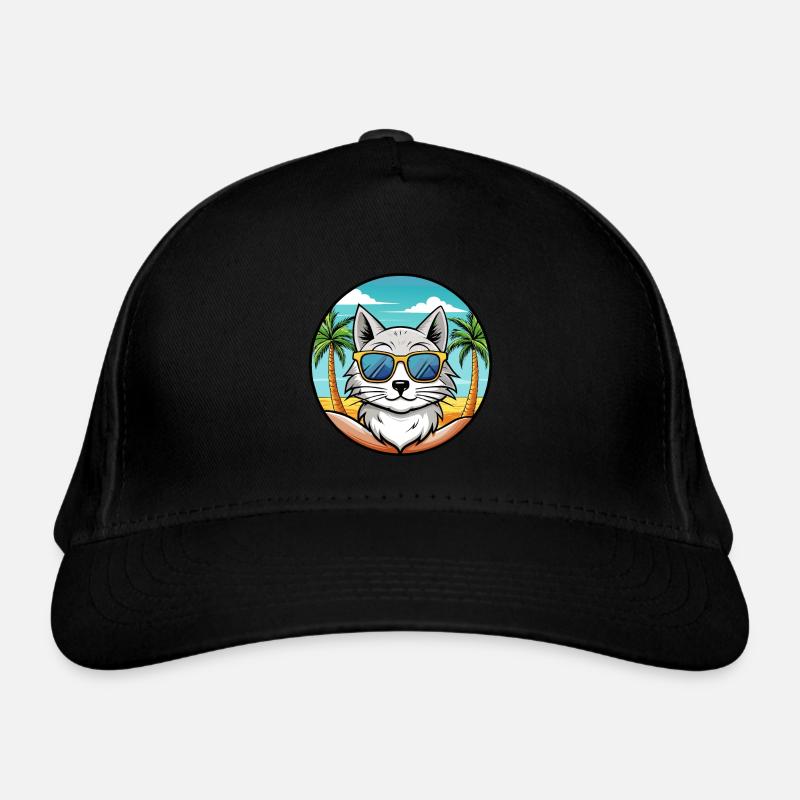 Lunettes de soleil de plage de race de chat angora turc Casquette classique bio