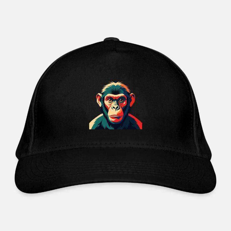 Affe Cartoon Figur Buntes Haustier Tier Bio-Baseballkappe