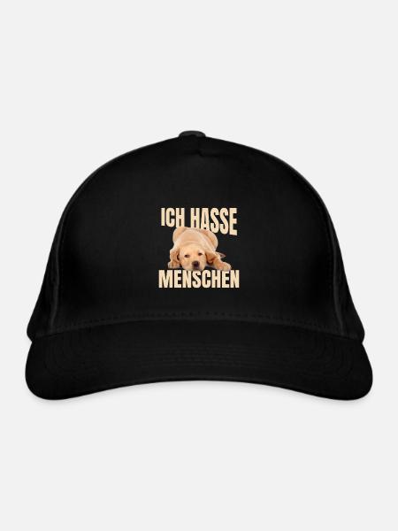 Labrador Meme - Bio-Baseballkappe - Schwarz