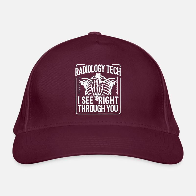 Radiology Tech X-Ray Skeleton Humor Organic Baseball Cap